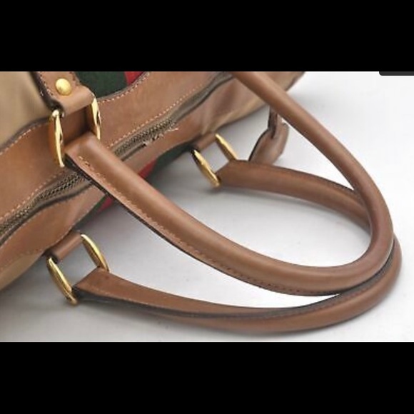 VINTAGE AUTHENTIC GUCCI BOSTON SHERRY TRAVEL BAG - Picture 4 of 9